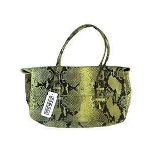 Carlisle Green Python Leather Bag